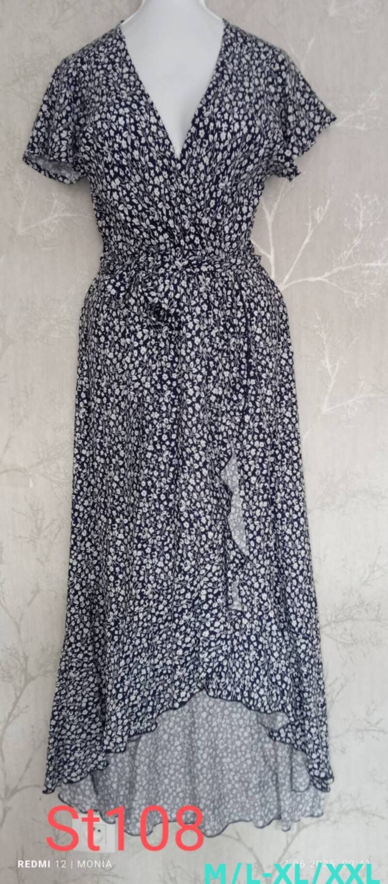 Sukienki damskie Roz M/L-XL-2XL, Mix Kolor .Paczka 12 szt